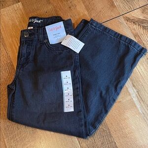 Cat & Jack 🖤 Girl Size 6 Wide Leg Black Jeans